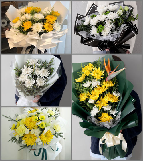 江苏南通如东市双甸镇锡伍村白事花束代送